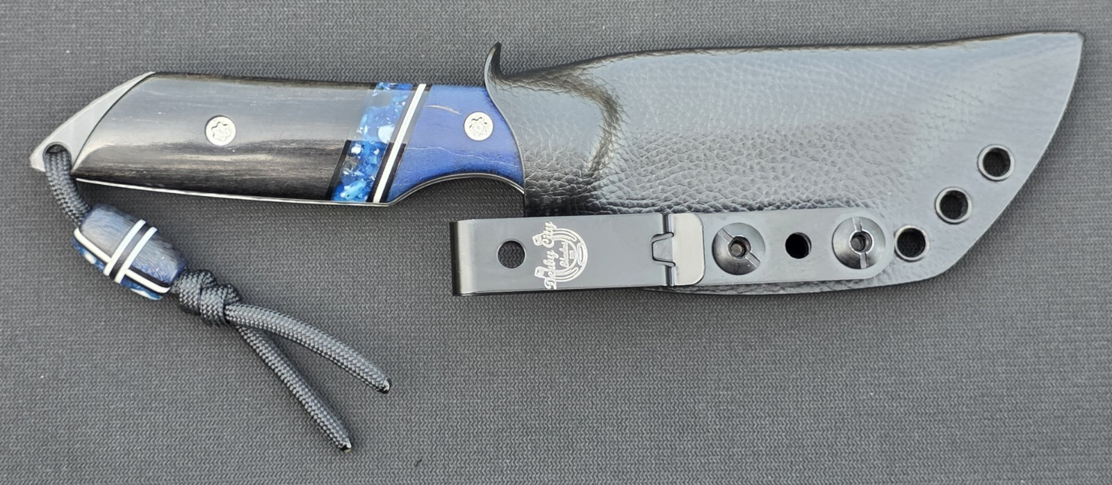 9.5/10 Derby City Blades Destrier! Magnacut/Segmented Handles & Bead/Sheath! USA