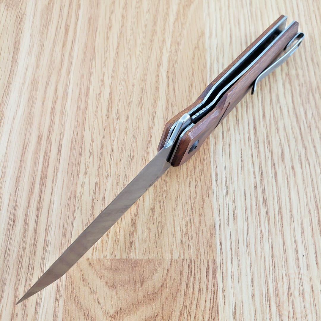 Kershaw Avert Linerlock Assisted Folding Knife 3.25″ Stainless Blade Wood Handle