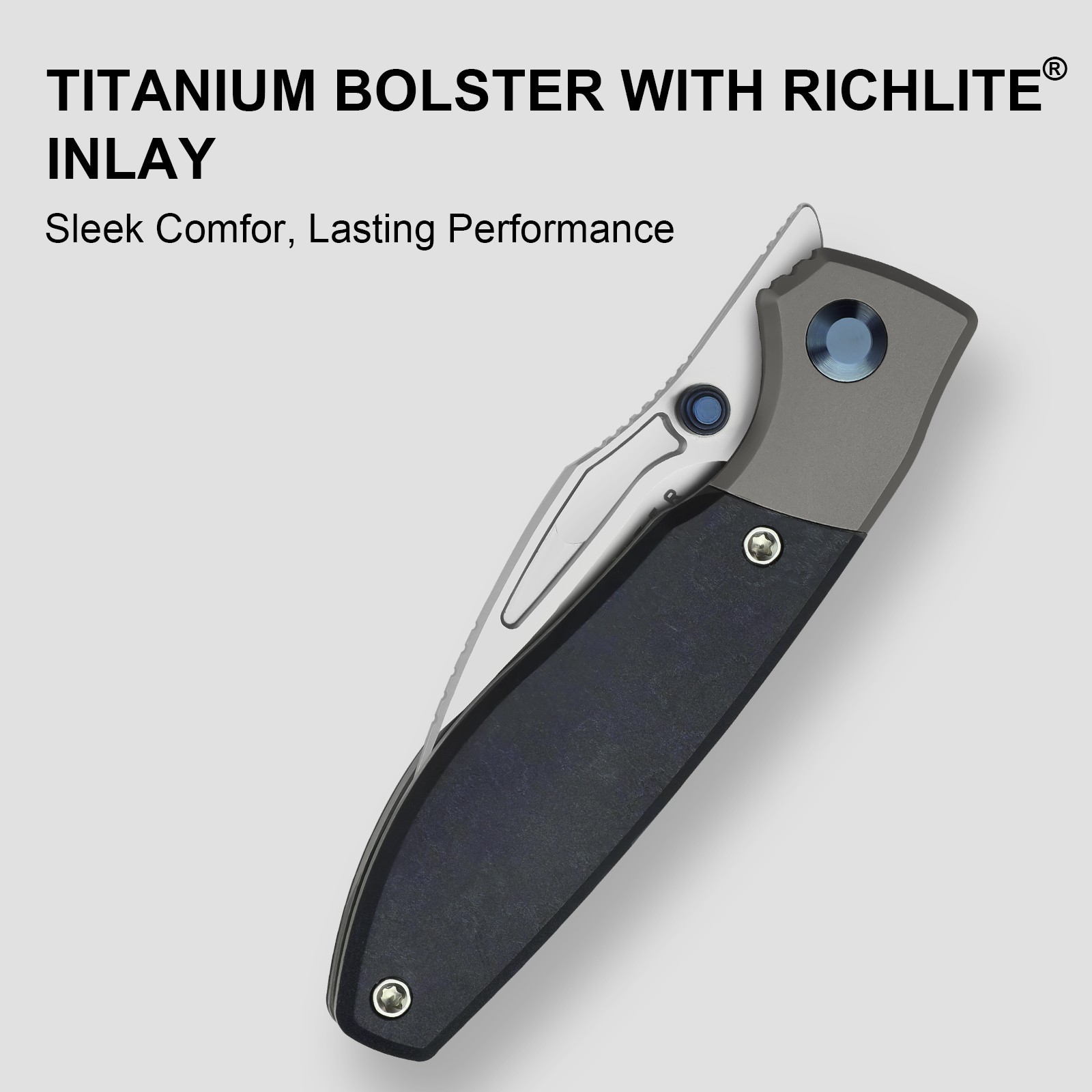Kizer Shrike EDC Folding Pocket Knife S45VN Blade Titanium & Richlite Handle