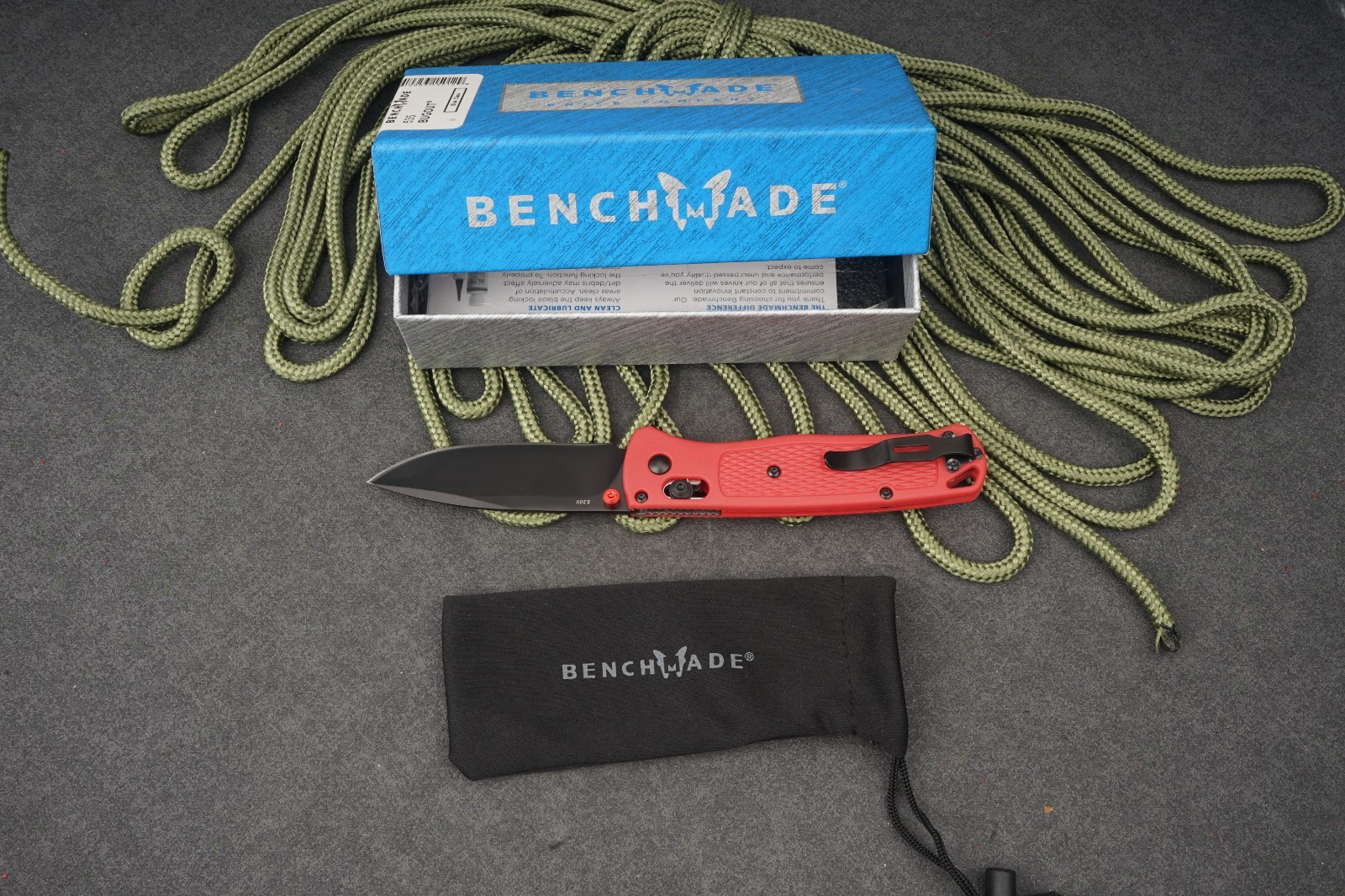 Benchmade 535 Bugout S30V Red Aluminum Handle AXIS Lock EDC Folding Knife