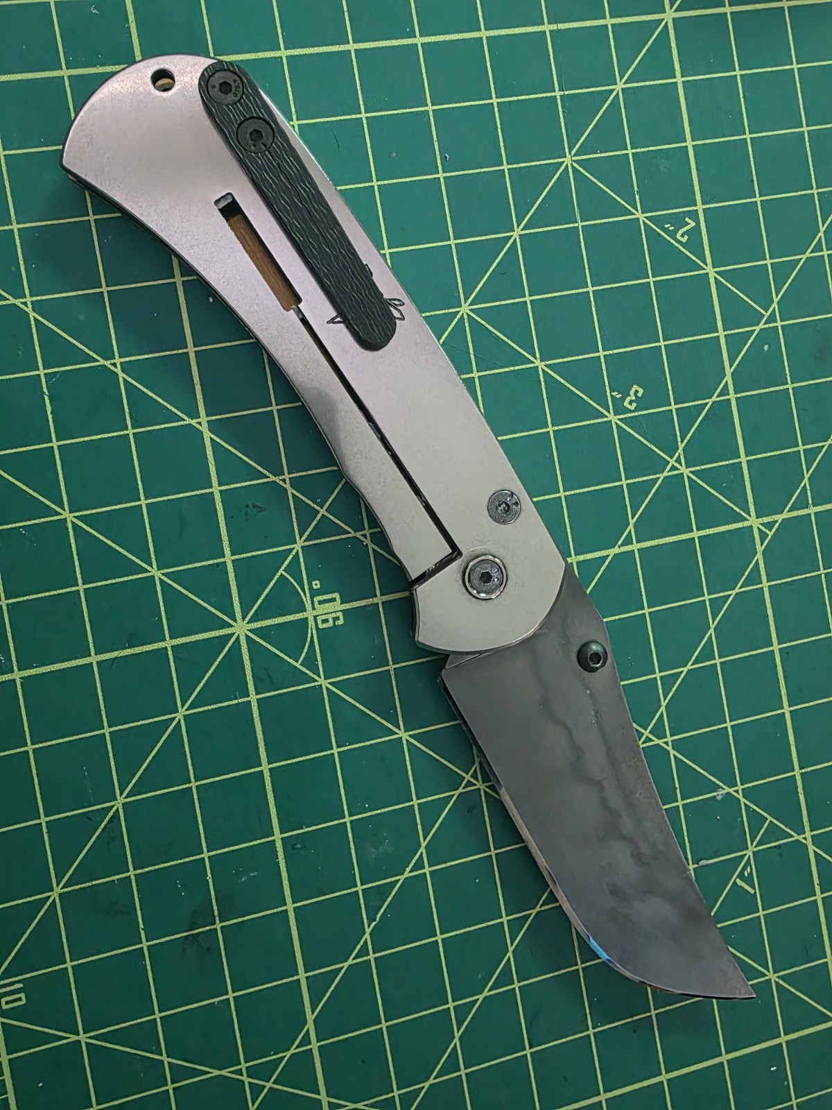 Vespid Edge APEX SPECTRE TITANIUM FOLDING KNIFE Carbon Fiber Clip Edc Pocket EDC