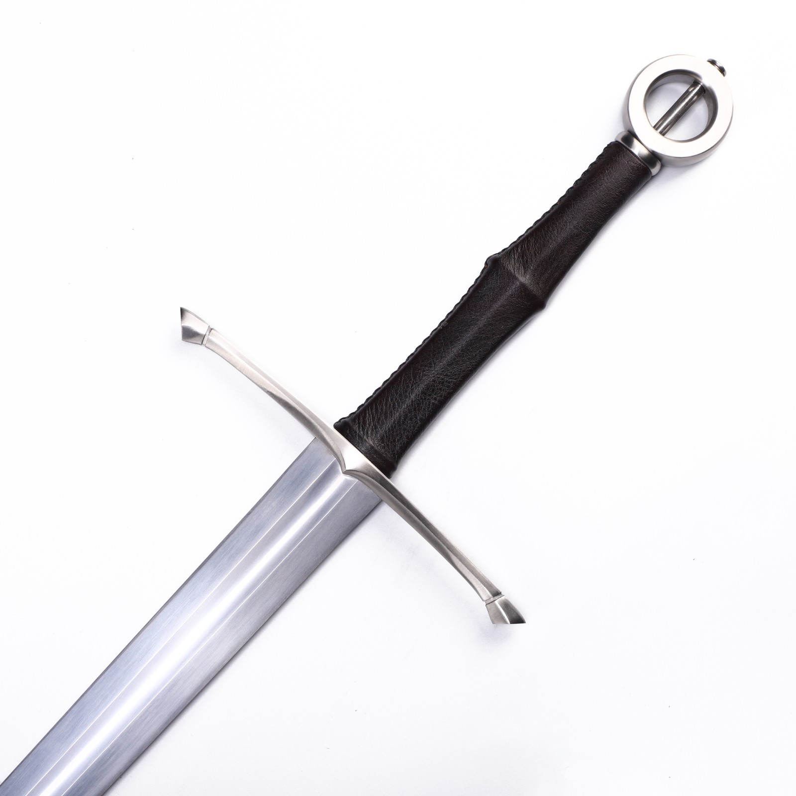 Black Western Sword Manganese Steel Blade,Real Metal Sword Supplied with Belt.