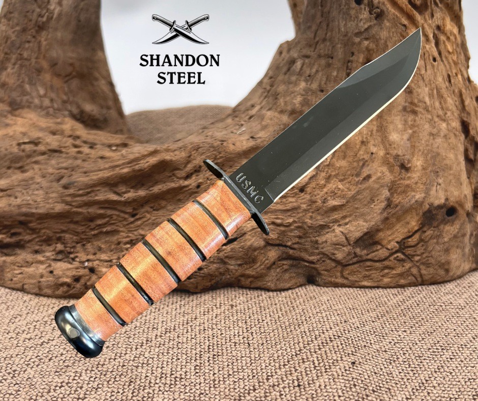 KA-BAR USA Kabar Olean NY #1217 USMC Combat Utility Knife Marines New Old Stock!