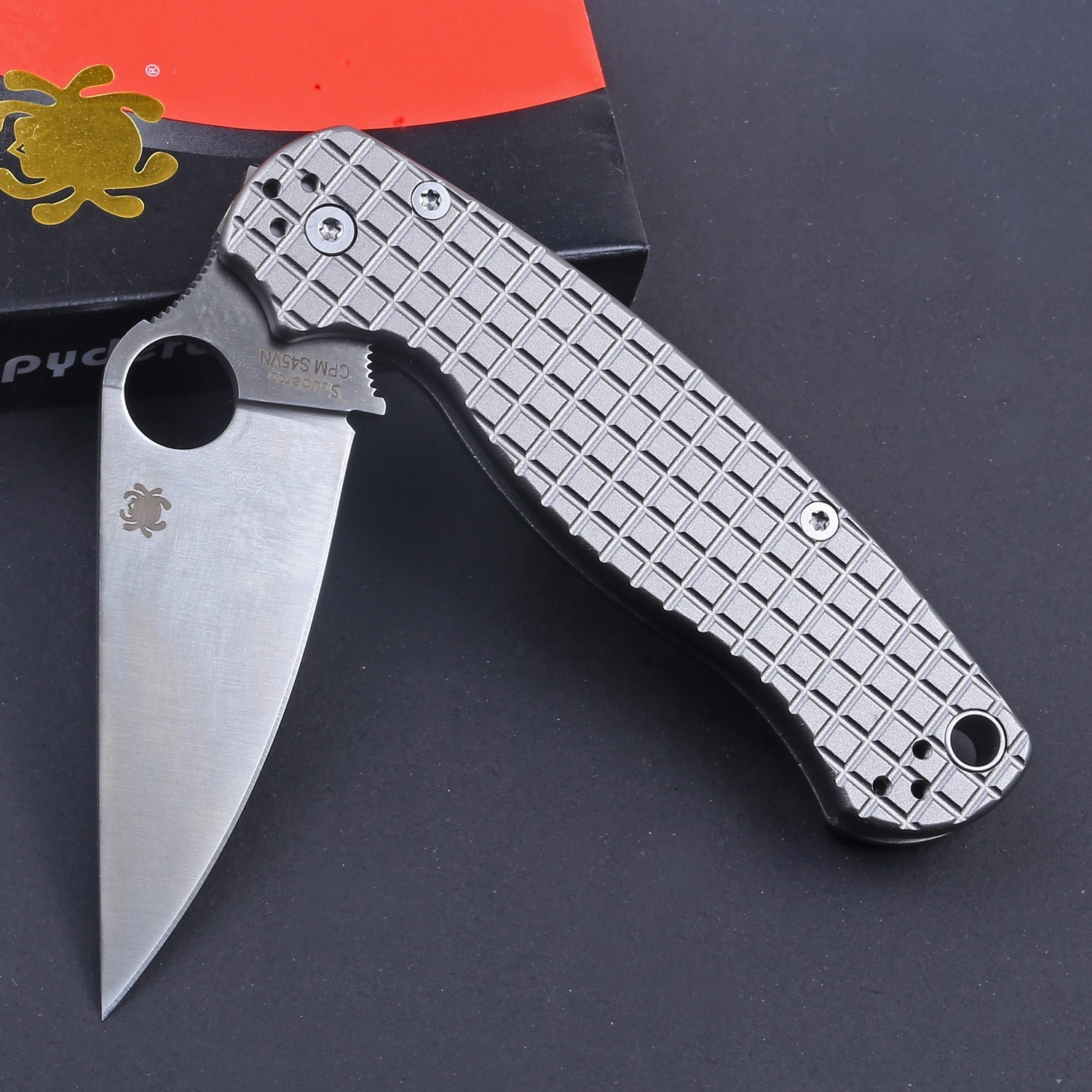 C95 Para Military Custom Aluminum Handle Handle Lock Back Pocket Folding Knife