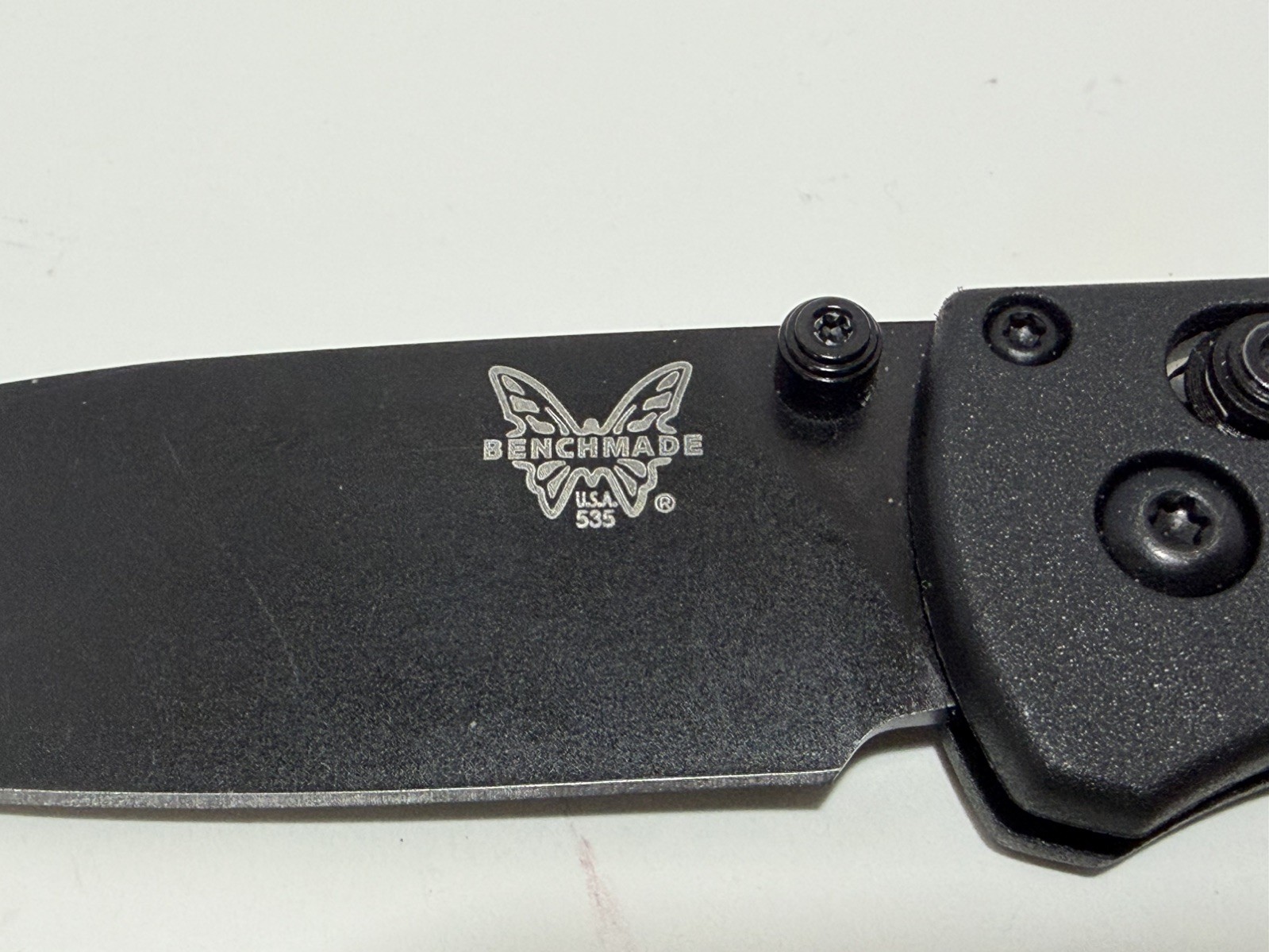 Benchmade 535BK-2 Bugout Knife Black CF-Elite Handle S30V Folding Knife