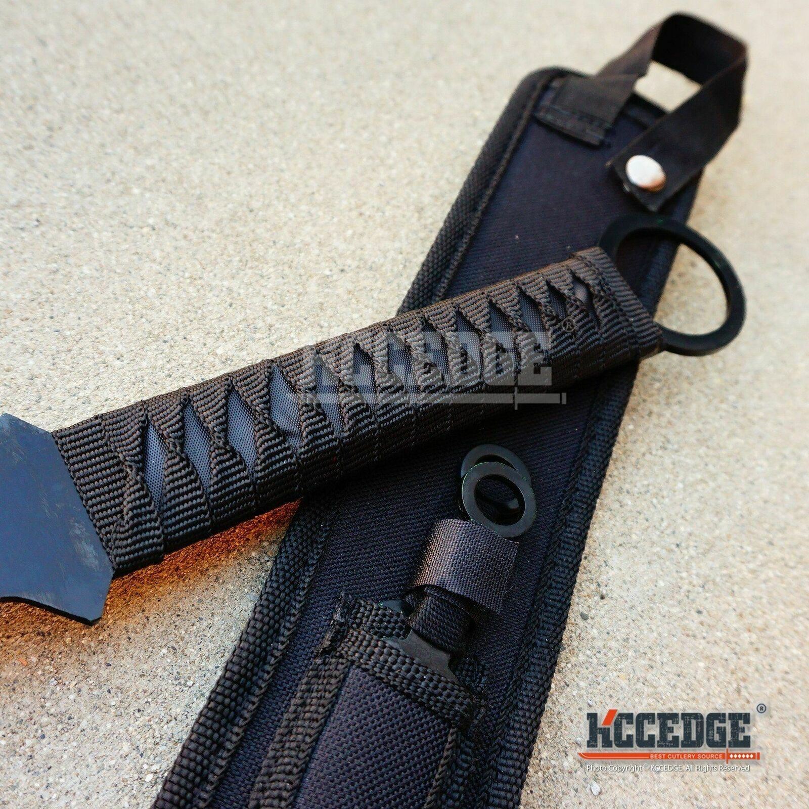 27″ NINJA SWORD TANTO Machete + 2 Knife Full Tang Tactical Blade Katana