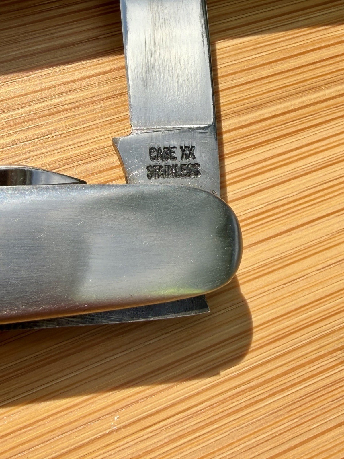 Vintage Case XX Stainless Pocket Knife Engraved “United States Steel” W/ Sheath