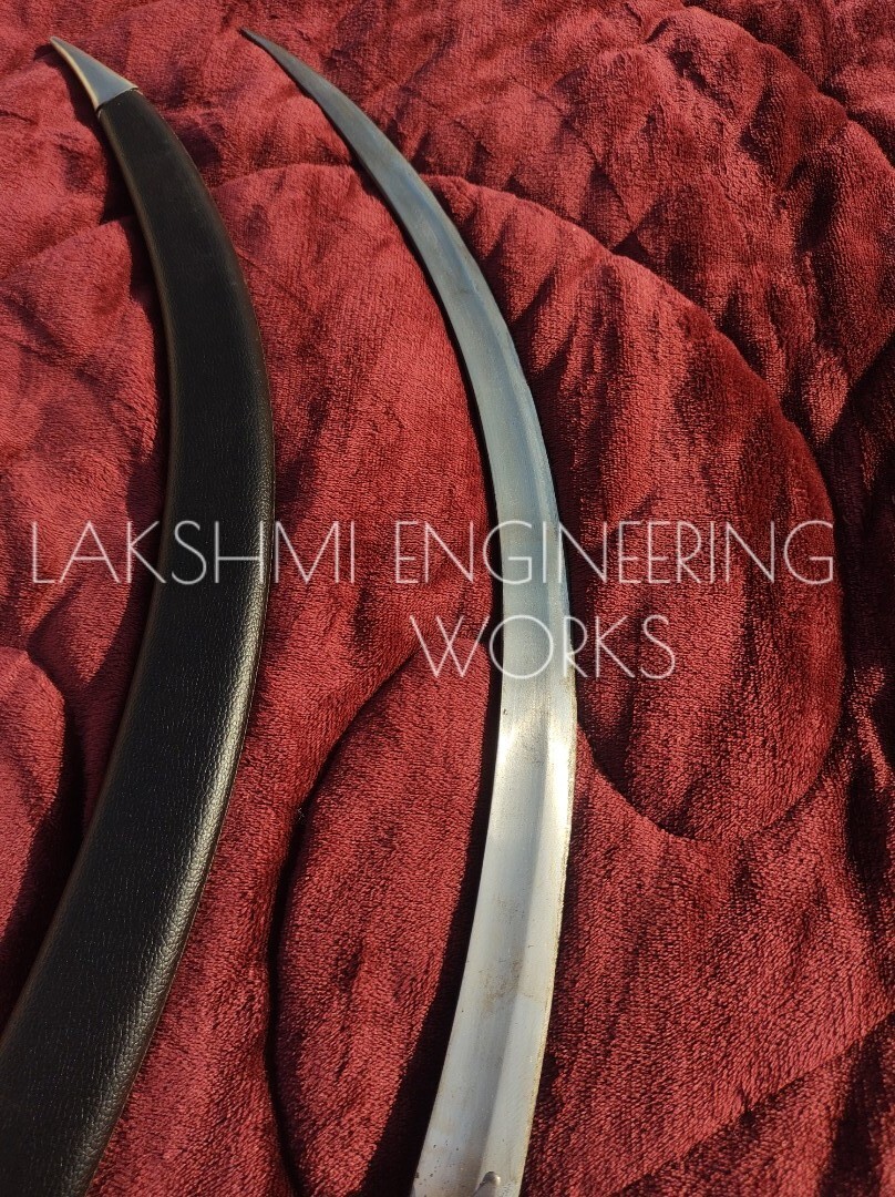 GOLIYA SWORD,Punjabi HandForged GOLIYA SWORD, Sarabloha Kamani Blade, Mild Steel