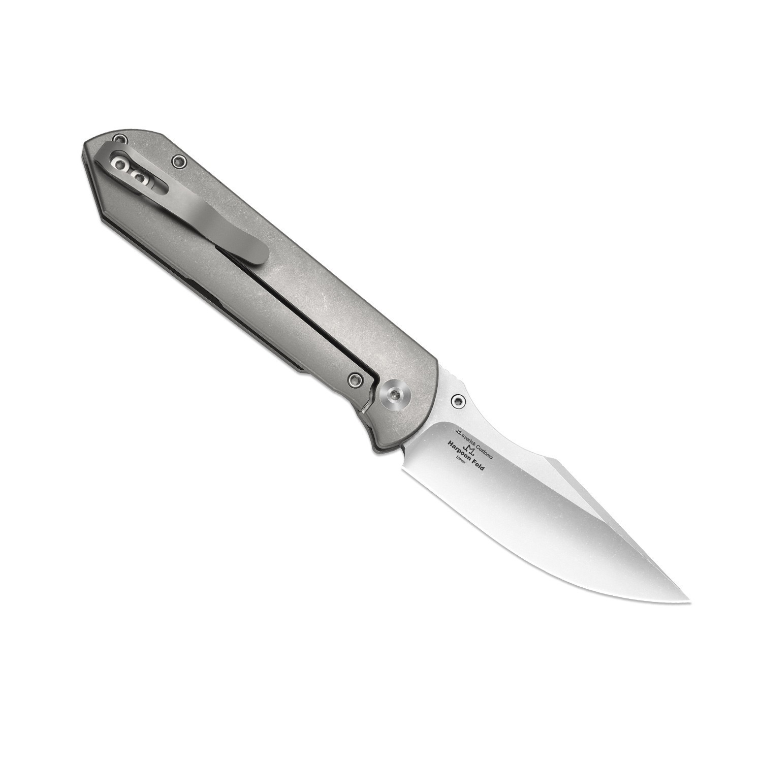 Kizer Harpoon Fold Folding Pocket Knife Elmax Blade Titanium Handle Ki4784A1
