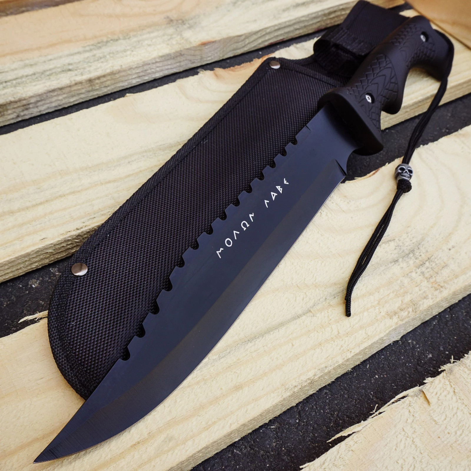Greek Warrior MOLON LABE FIXED BLADE KNIFE COLLECTION TACTICAL TRAINING SURVIVAL