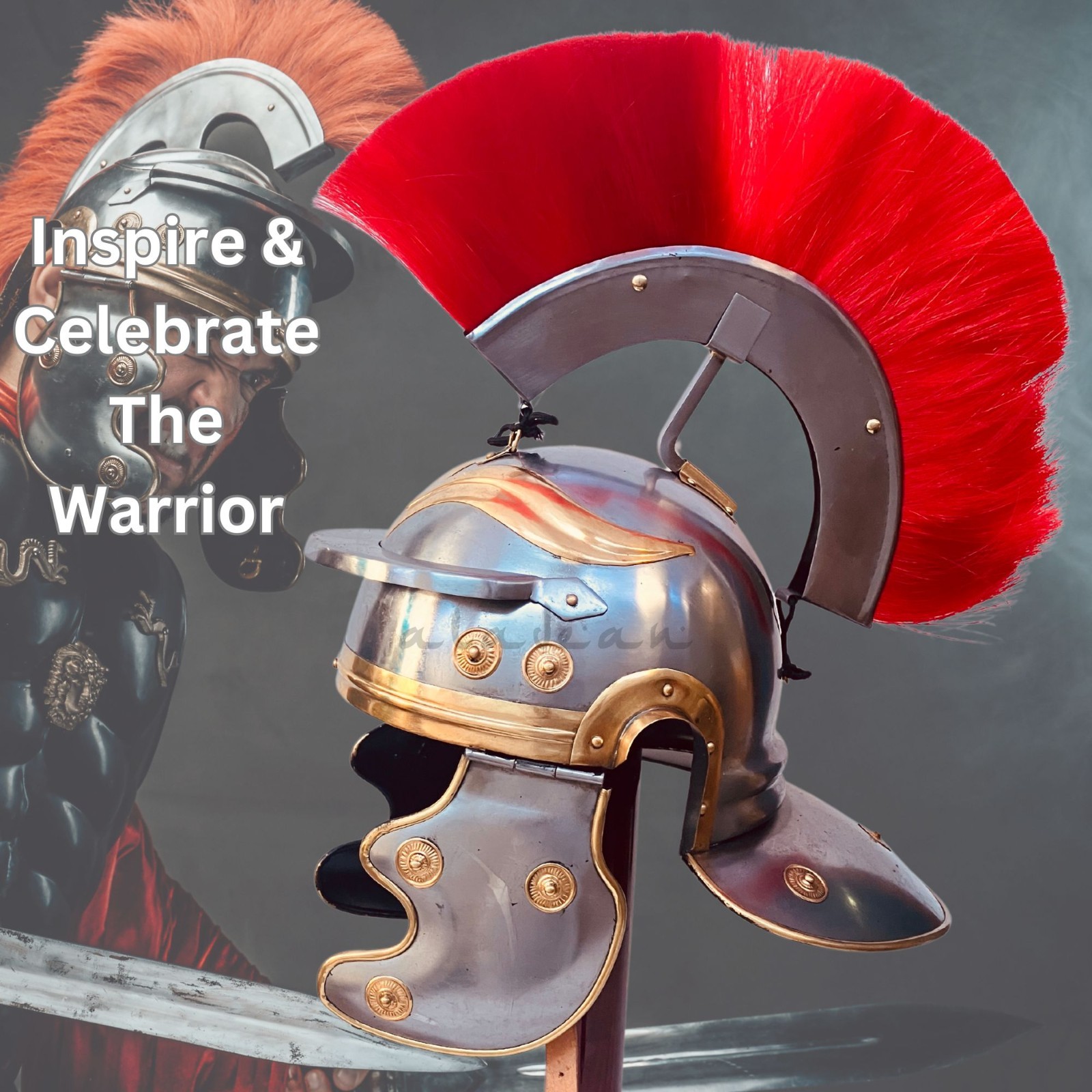 Roman Helmet Centurian Armor Helmet Imperial Rome Crusaders Wearable Armour