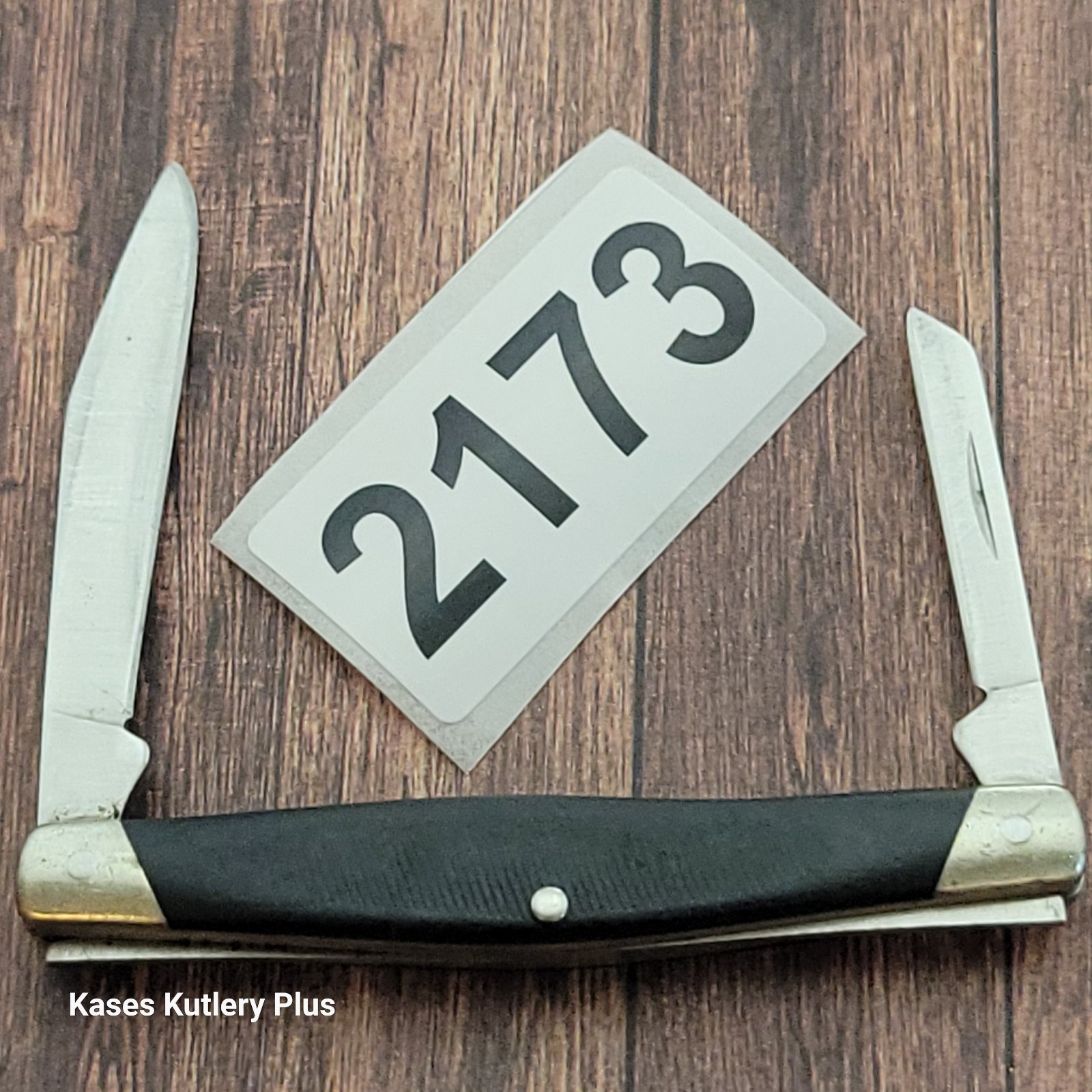 Buck 305 Lancer 2.75″ Closed Black Delrin SS Pocket Knife Made In USA 1993