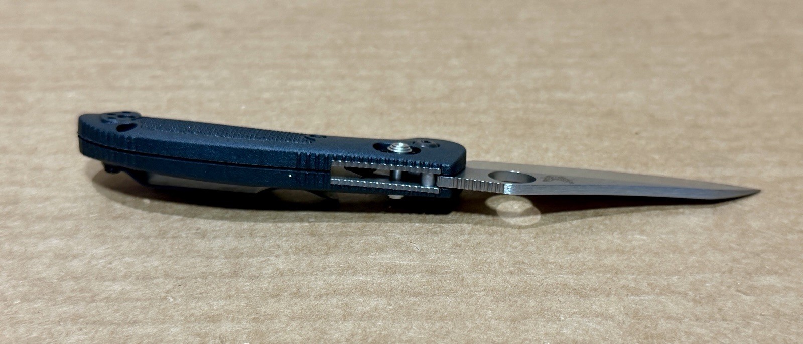 Benchmade 555-S30V Mini Griptilian Black Grivory Sheepsfoot Pocketknife w/Box