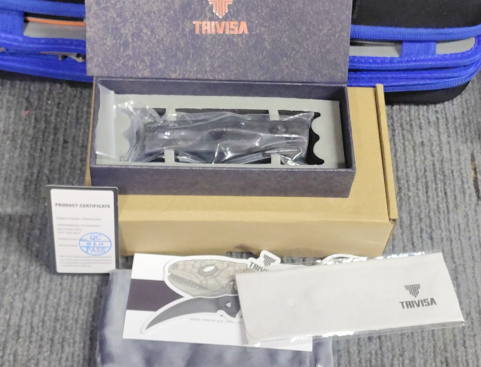 Trivisa Sabretooth Folding Pocket Knife 14c28n W/Black Micarta, Ty29-bm-14