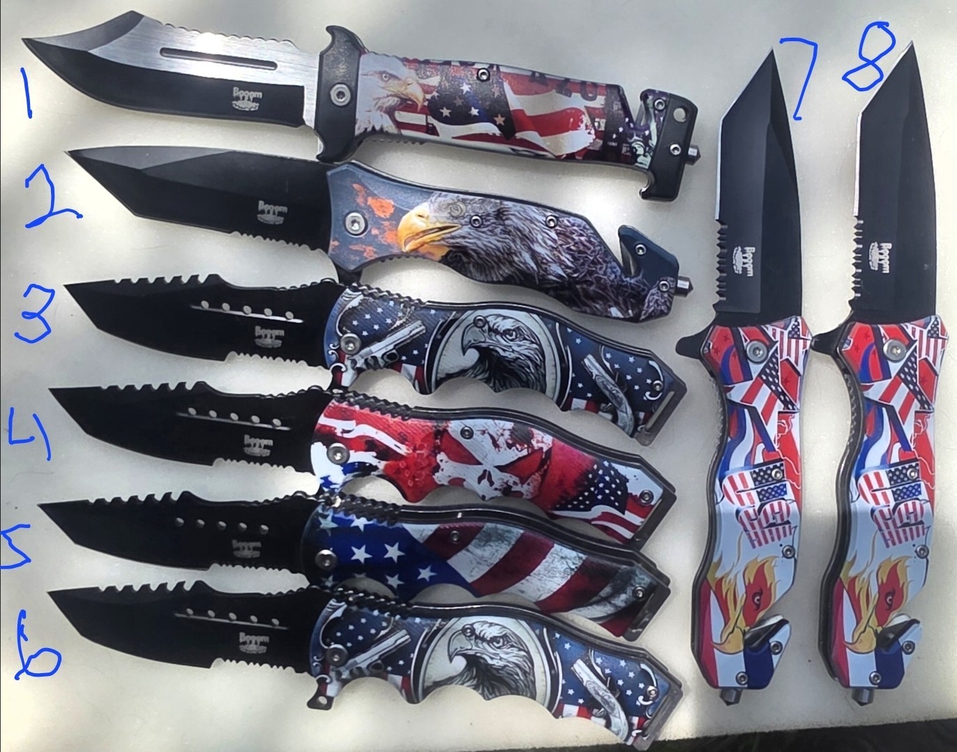 Knife #2 – Boom BRANDED Pocket Knives Make Your Selection Brand New!