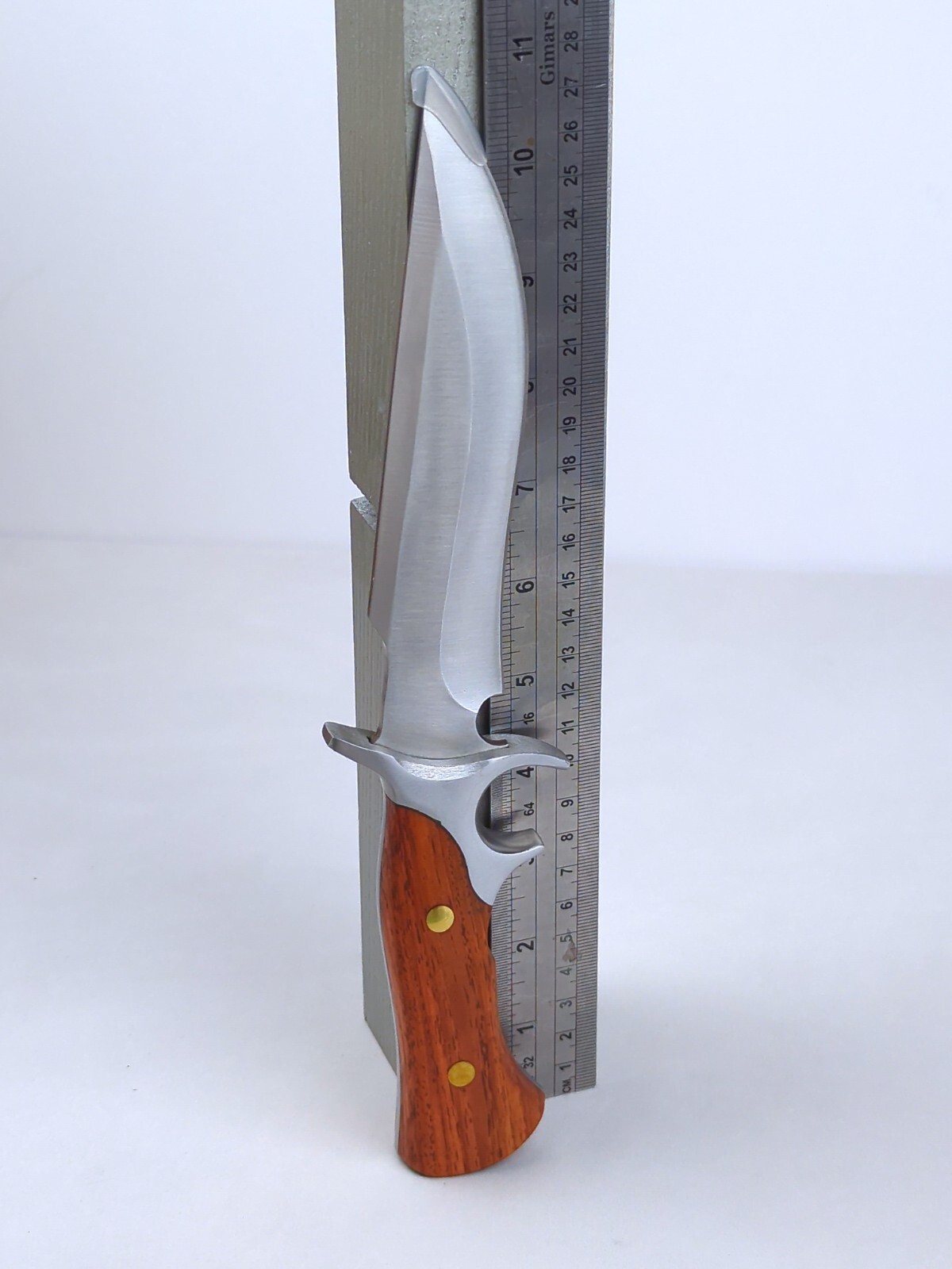 M390 62 HRC, 6-inch STAINLESS STEEL Blade Hunting Knife w/ LEATHER Sheath, NEW