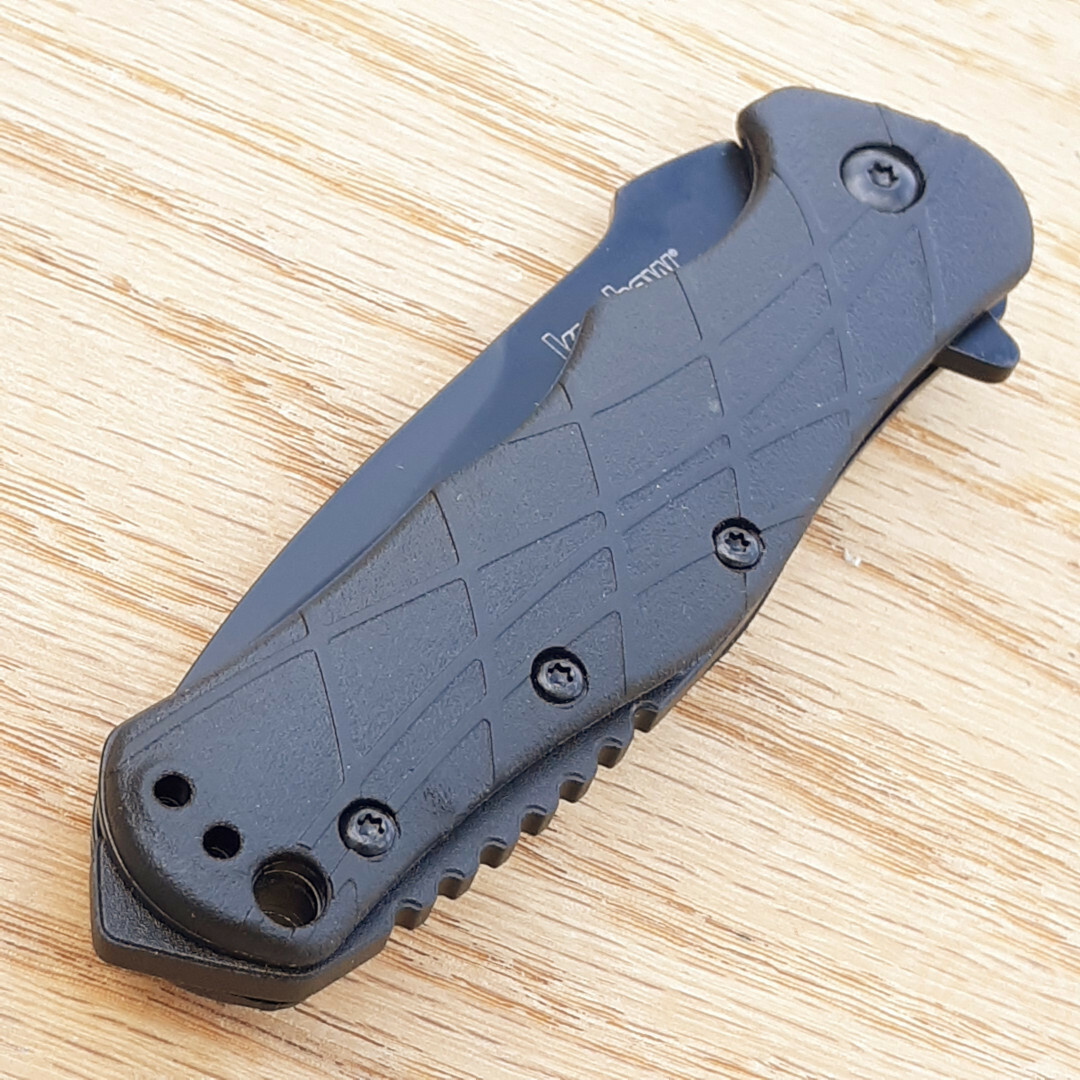 Kershaw RJ Tactical Liner Folding Knife 3″ 8Cr13MoV Steel Blade Black GRN Handle