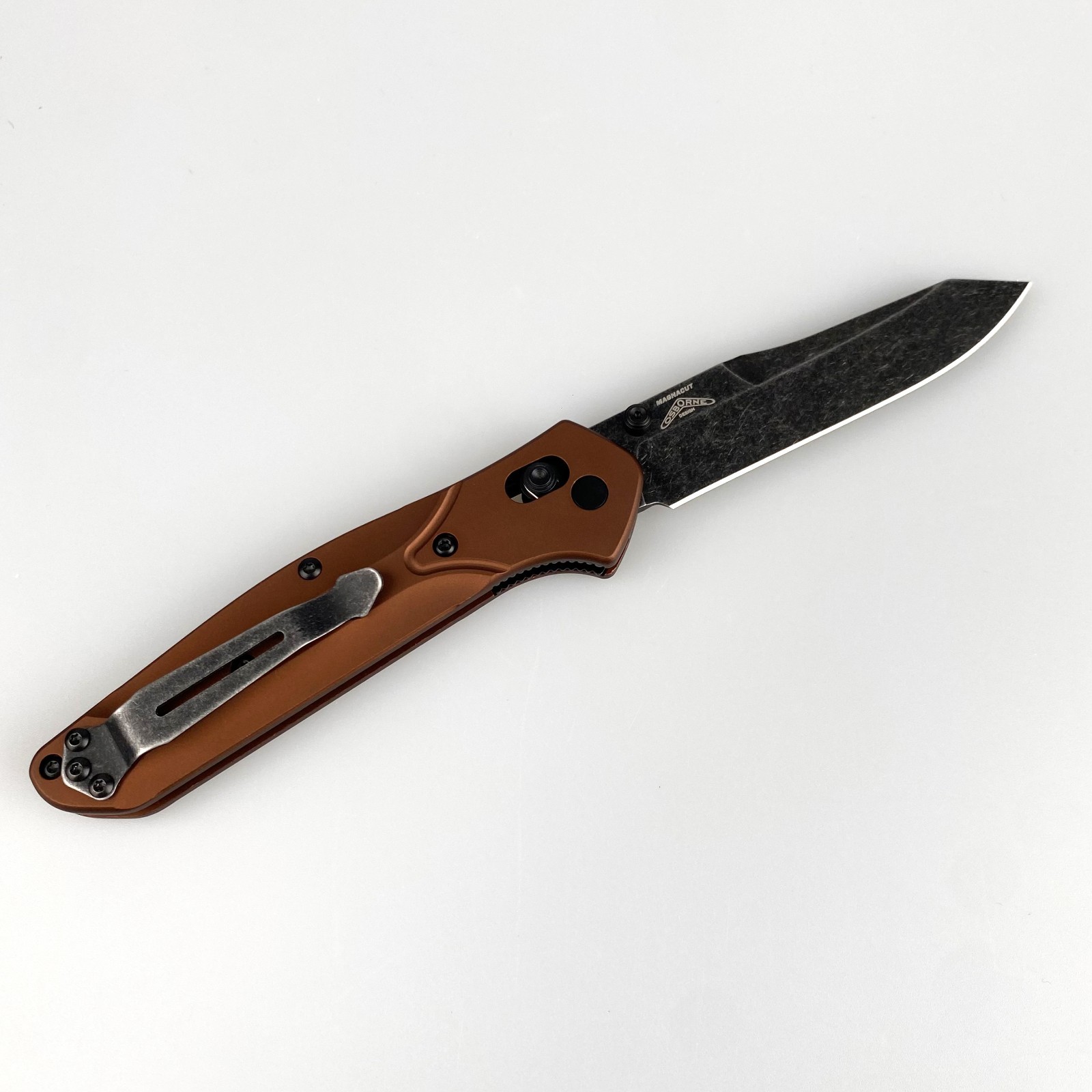 Benchmade 940BK-03 Osborne Knife Burnt Copper Aluminum MagnaCut Folding Knife