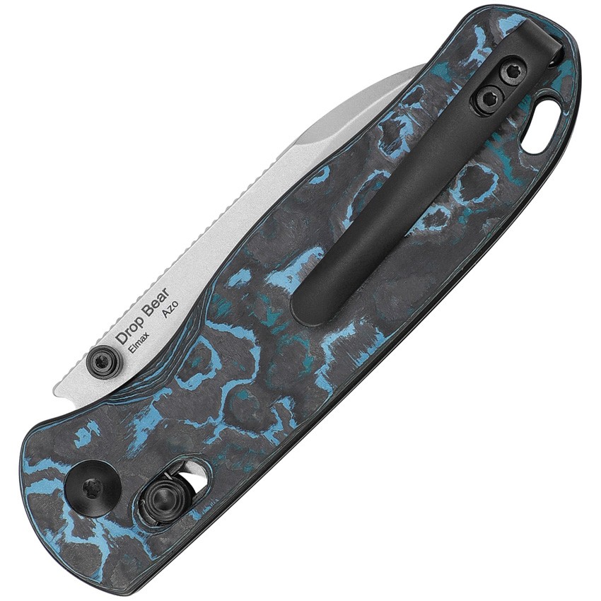Kizer Cutlery Drop Bear Clutch Lock CF Folding Knife