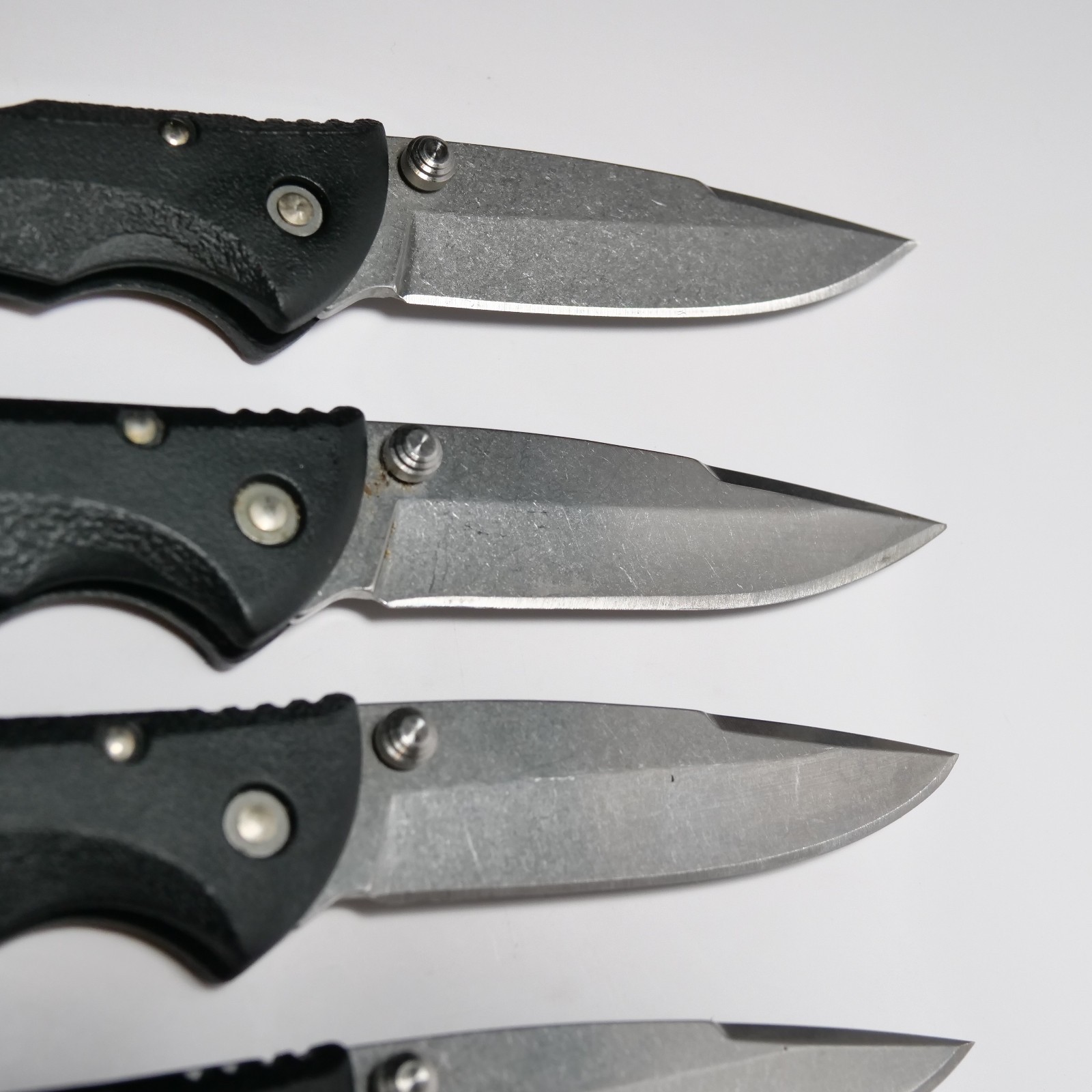 Buck 284 USA Bantam Black Handle Lockback Pocket Knife Lot of 6 Branded Nice