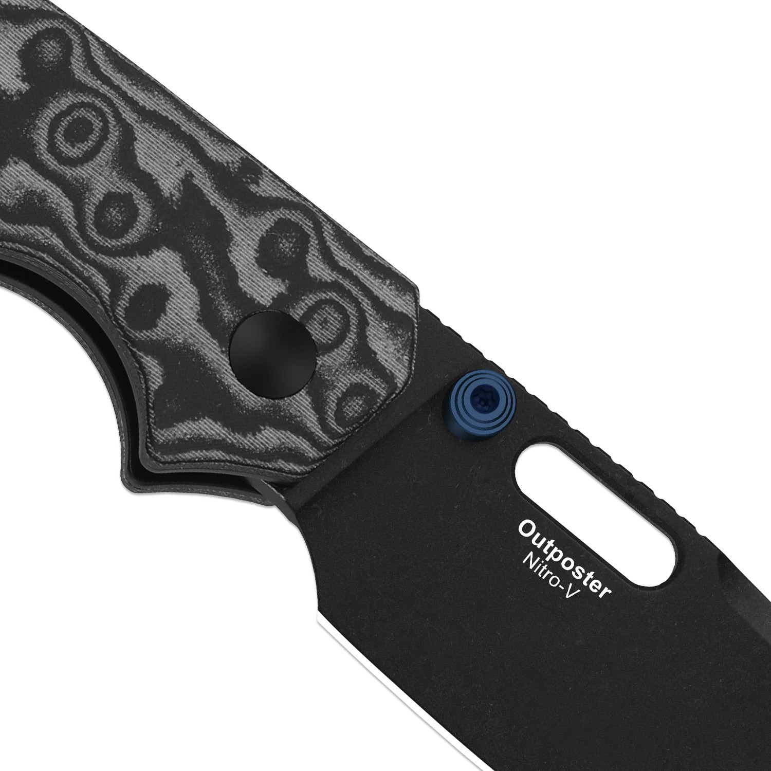 Kizer Outposter Folding Pocket Knife Nitro-V Blade Micarta Handle V3802BDA2