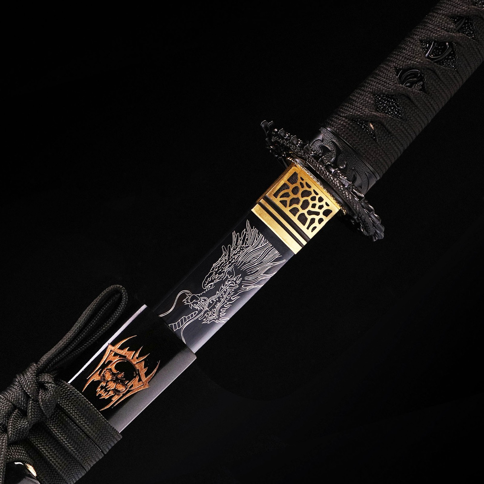 Handmade Japanese Katana Sword 1060 High Carbon Steel Samurai Swords Full Tang