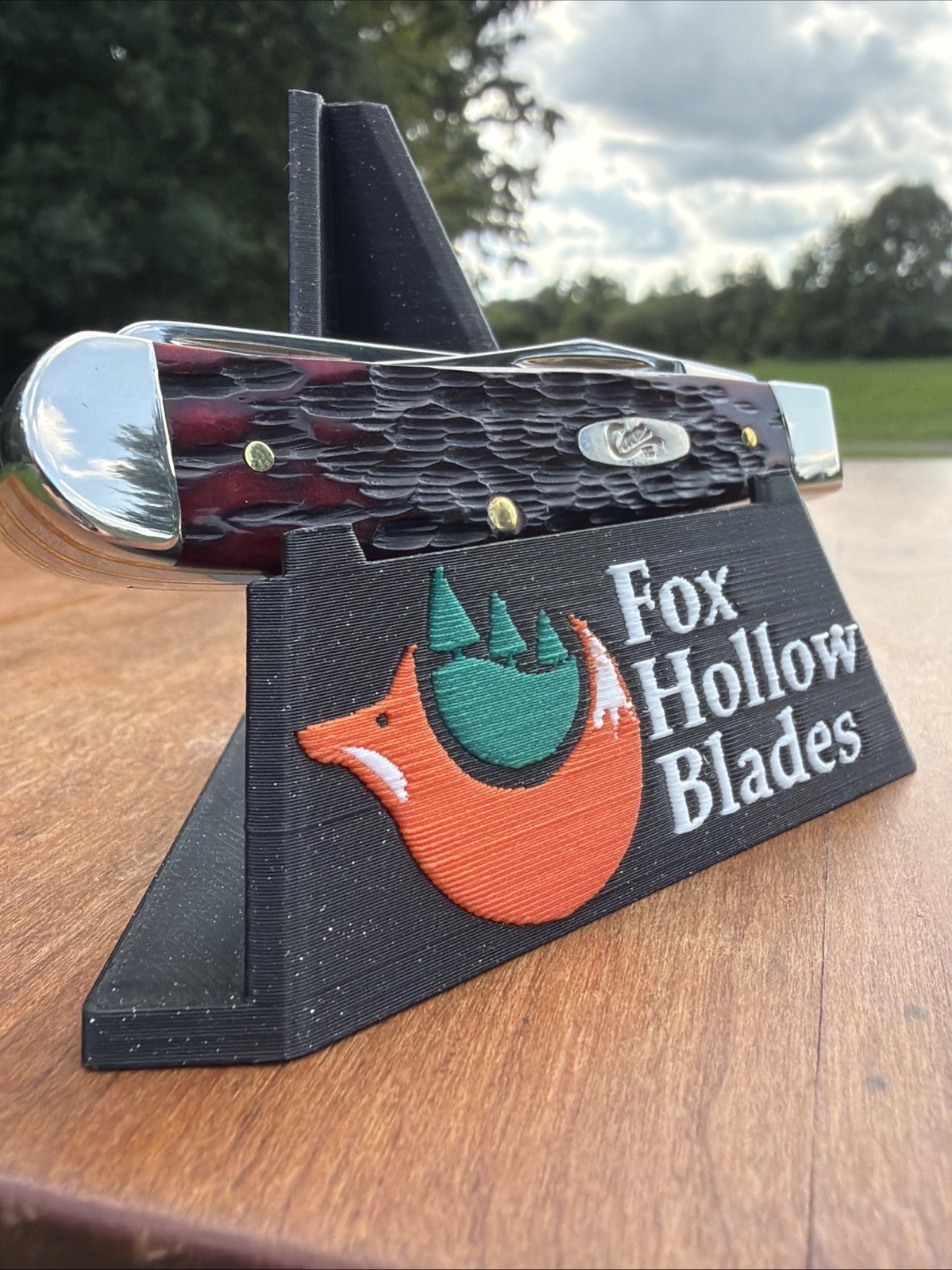 Case XX 2024 Crimson Peach Seed Jig Bone 6207 SS Mini Trapper Knife