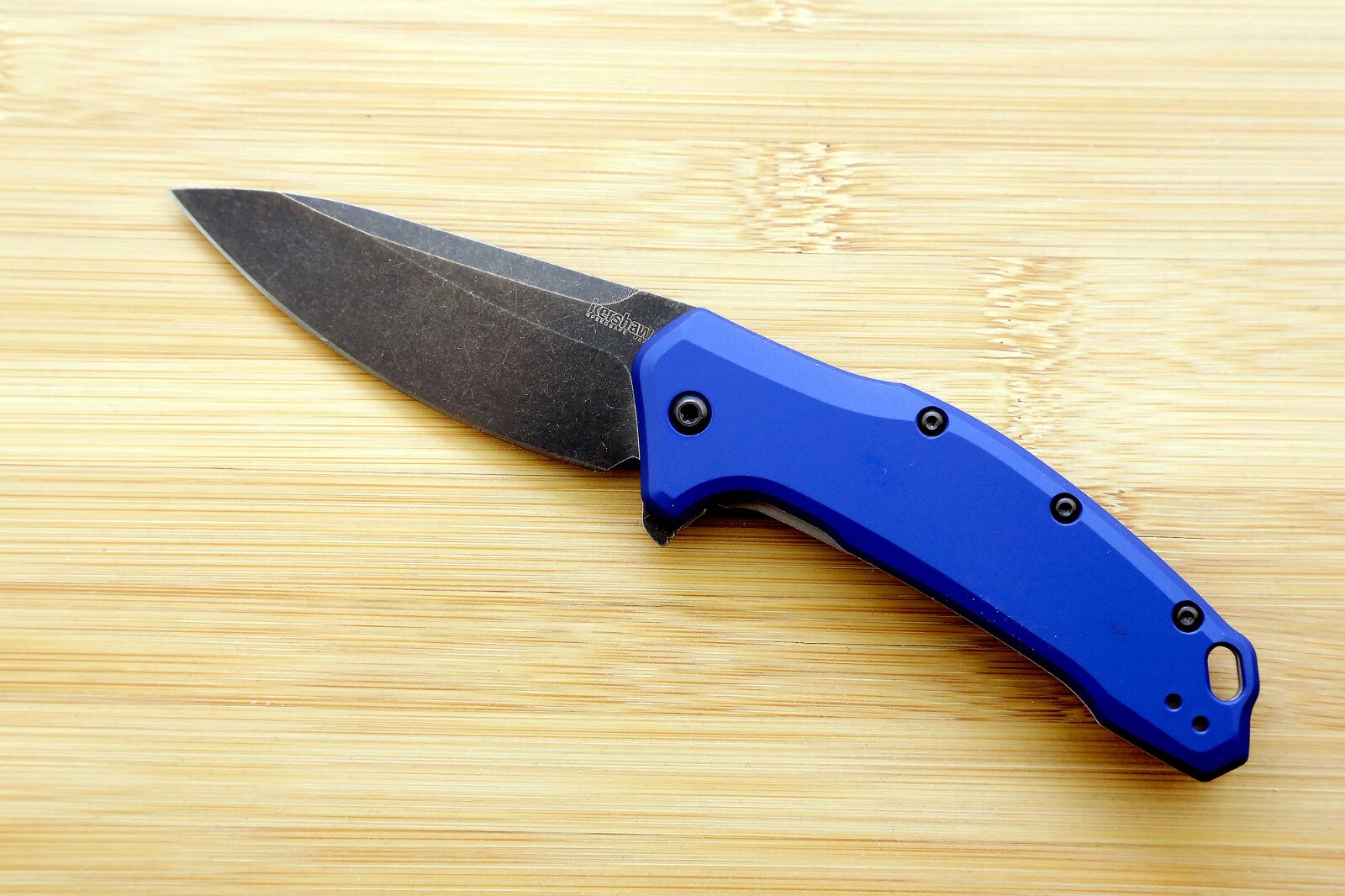 1776NBBW Kershaw Link Drop Point Flag Logo Pocket knife assisted opener New Blem
