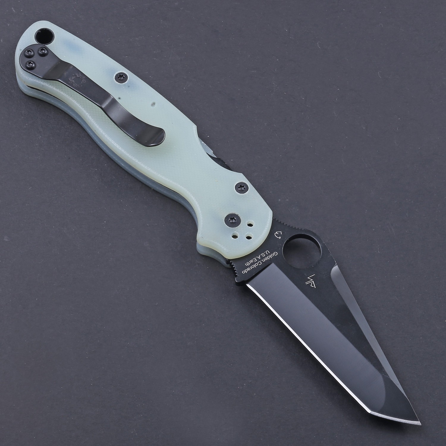 C10 Lock Back Black Nylon Fiber Handle Stainless Steel Blade Pocket Knife Folder