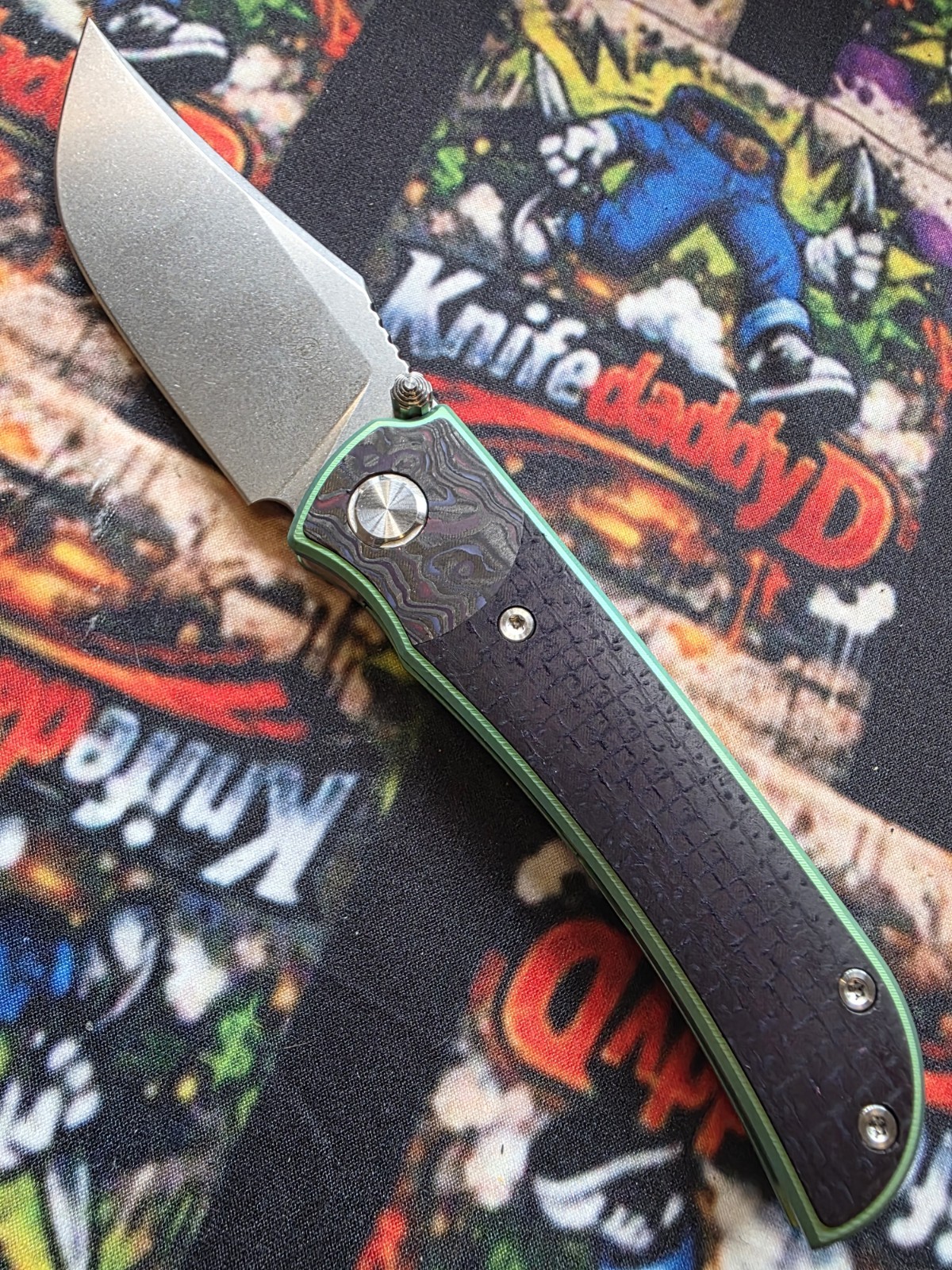 TWOSUN TS301 M390 CUSTOMIZED KNIFE NEW TITANIUM FOLDING EDC PURPLE