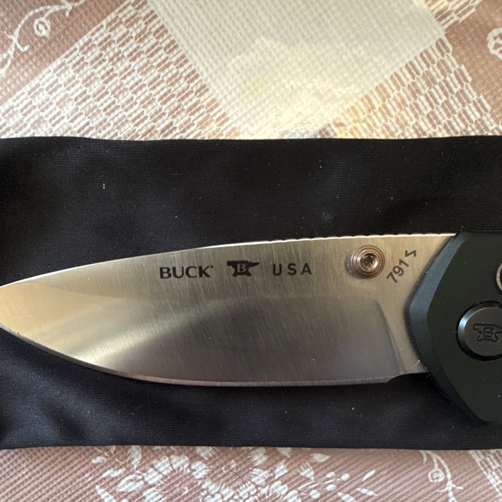 Buck Range Elite 0791GRS-B Pocketknife Green Aluminum Magnacut Drop Point