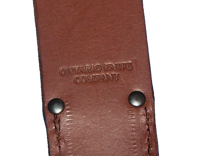WWII Replica M4Carbine Knife/Bayo + Ontario Leather Scabbard Sheath OKC NEW