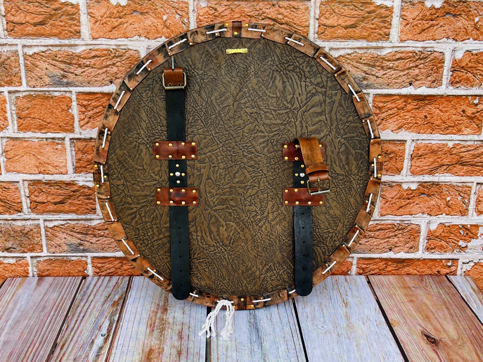 Scottish Targe Shield | Leather Shield | Handmade Leather Viking Shield