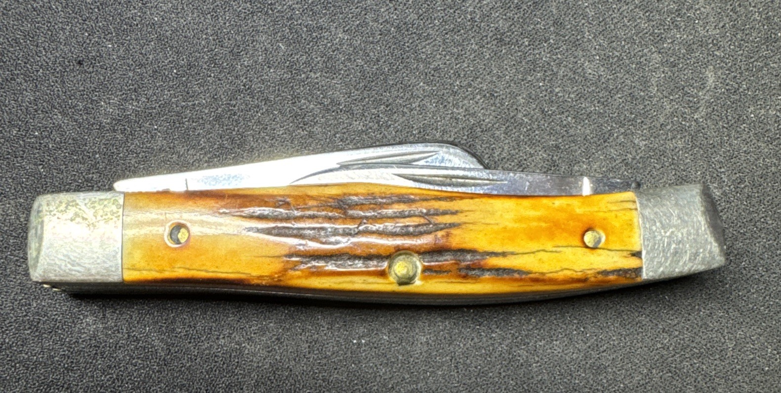 CASE 53032 SSP 6 DOT 1984 STAG STOCKMAN KNIFE 3 BLADE