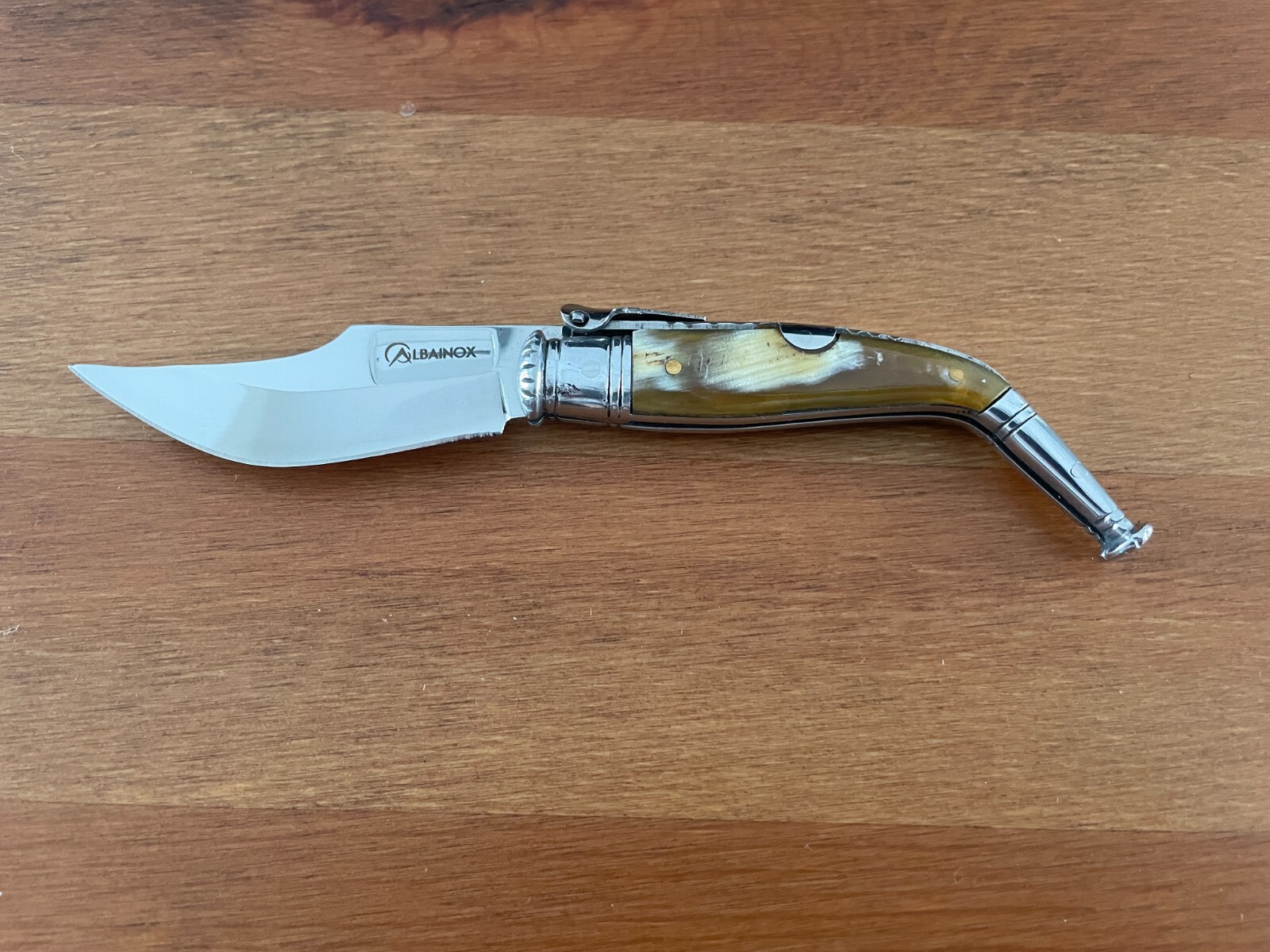 2.75″ Navaja Jerezana Pocket Knife Bullhorn Scales with Ratchet – US Seller