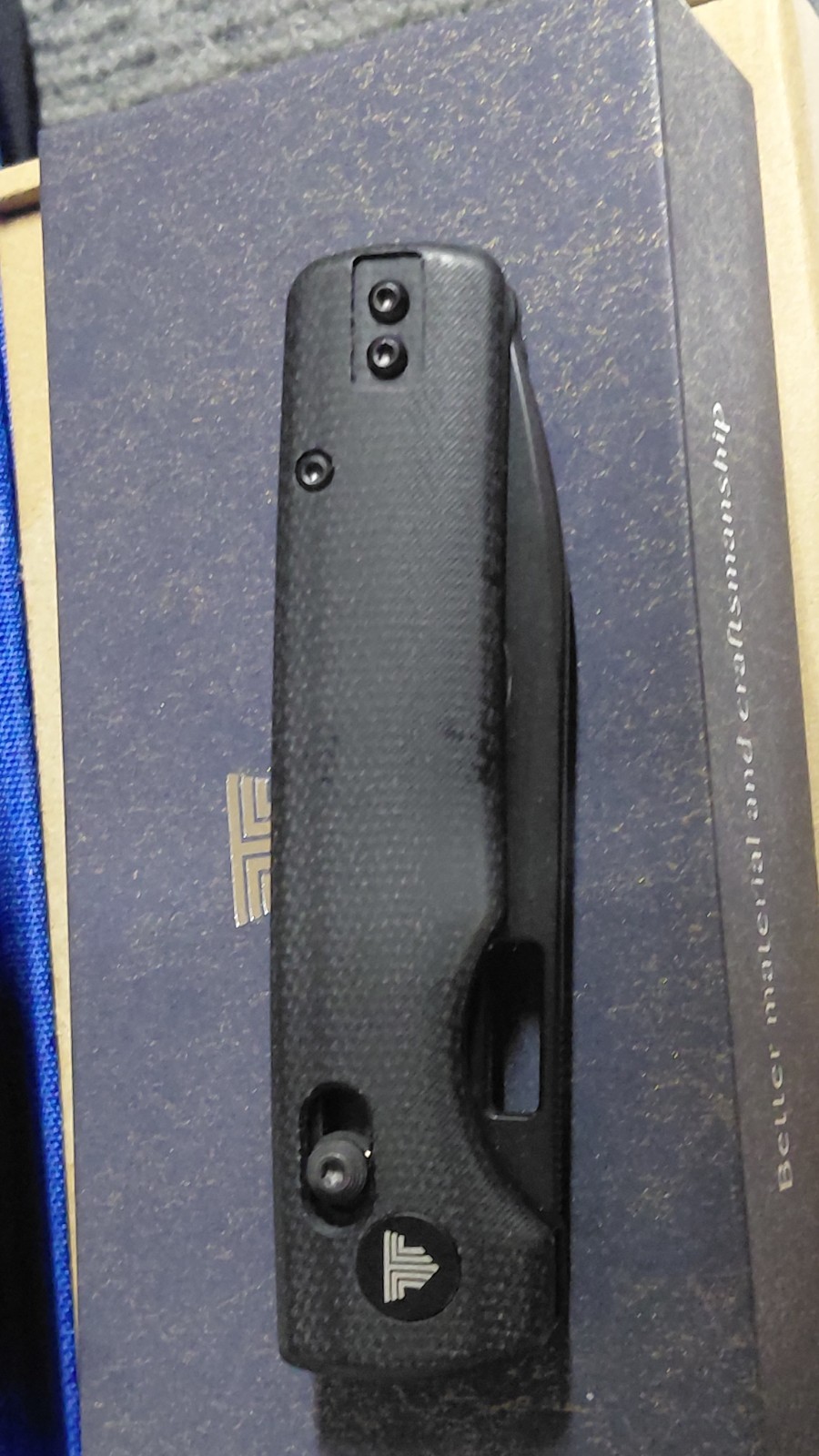 Trivisa Sabretooth Folding Pocket Knife 14c28n W/Black Micarta, Ty29-bm-14