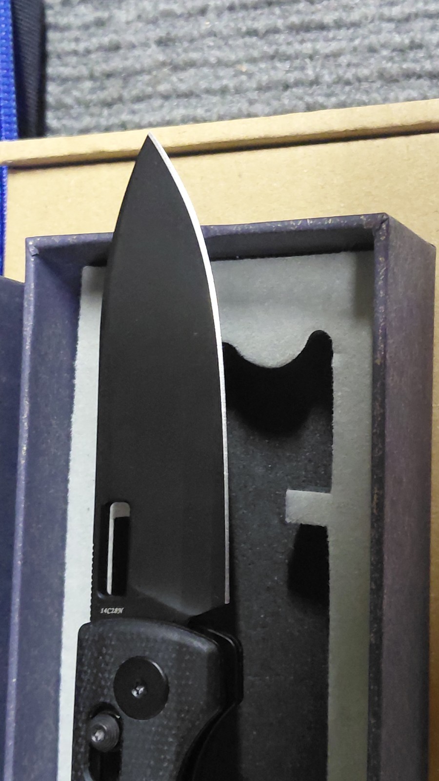 Trivisa Sabretooth Folding Pocket Knife 14c28n W/Black Micarta, Ty29-bm-14