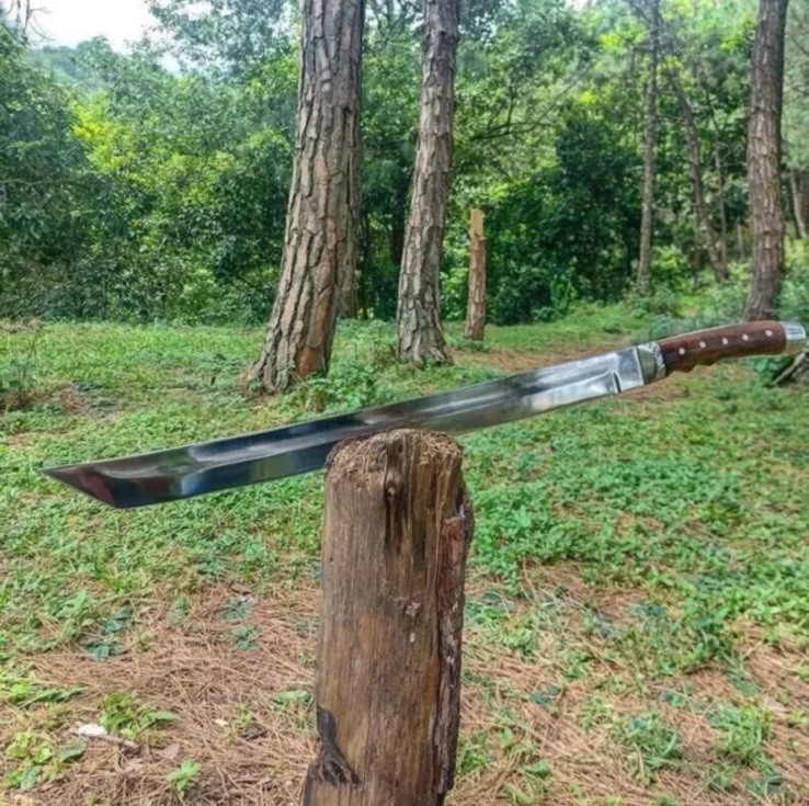 Custom Handmade Carbon Steel Blade Survival Machete Sword | Hunting 26 inches