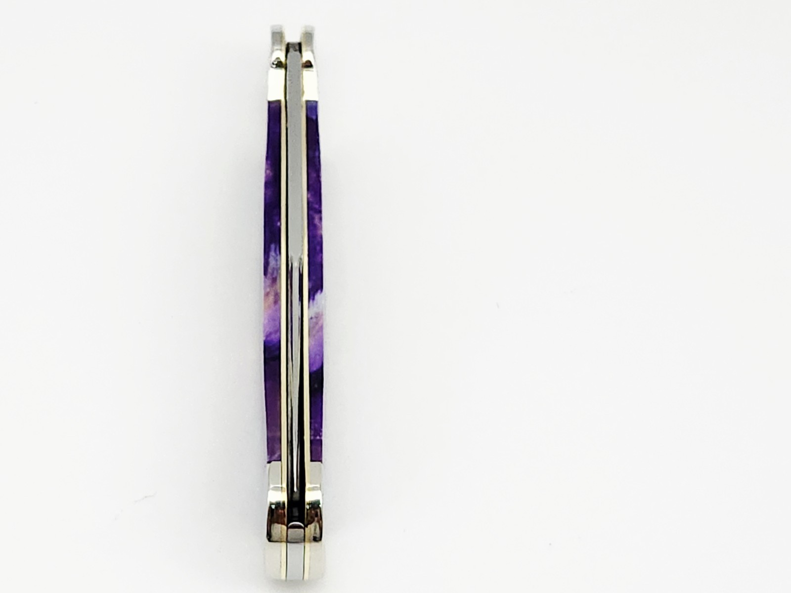 2025 Case XX USA SS Large Copperlock Knife 4 1/4″ Exotic Purple Bone Handles