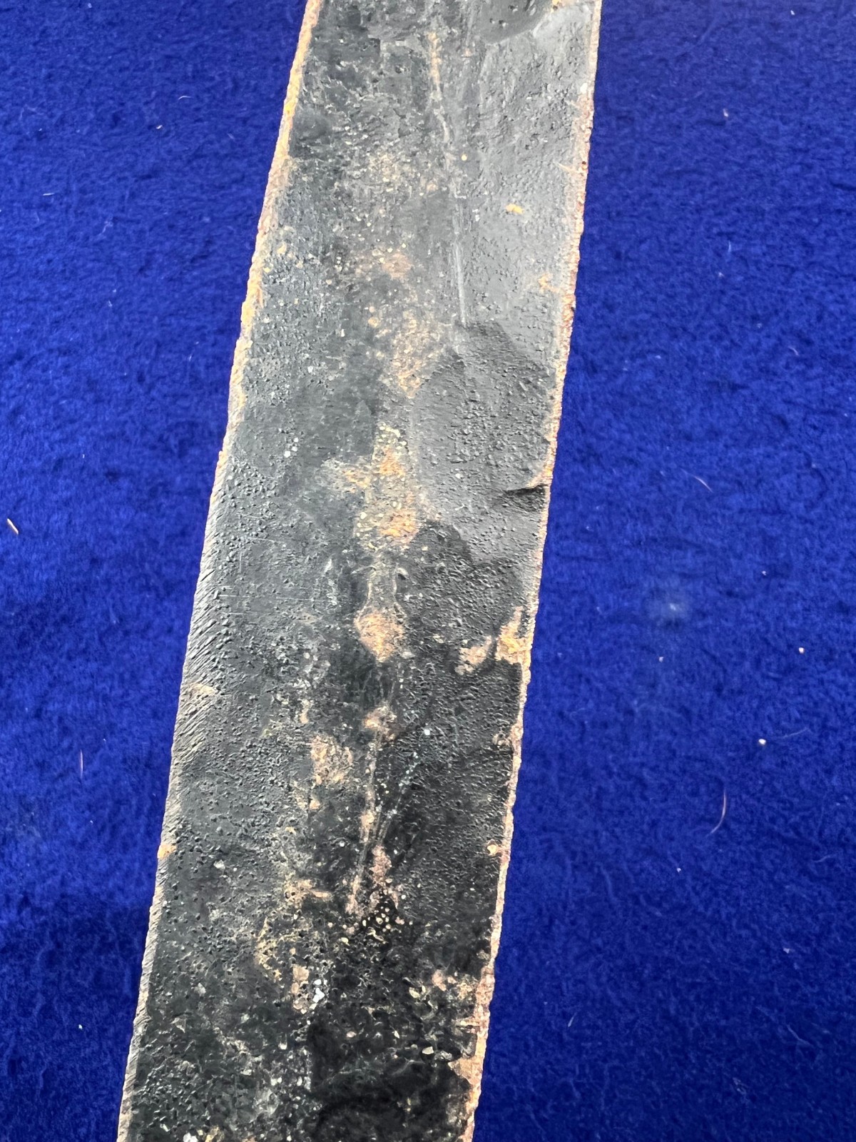 Vintage Antique Hand Forged Steel Sword Blade Only 21″ Unmarked Straight Short