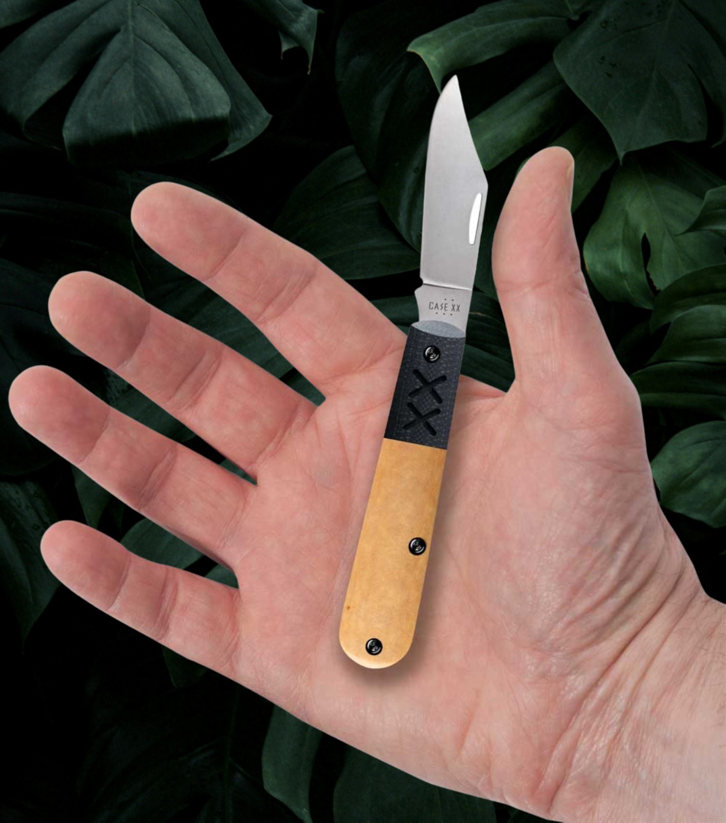 CASE XX 53160 CROSSROADS XR BARLOW POCKET KNIFE TAN RICHLITE HANDLE CPM-S35VN SS