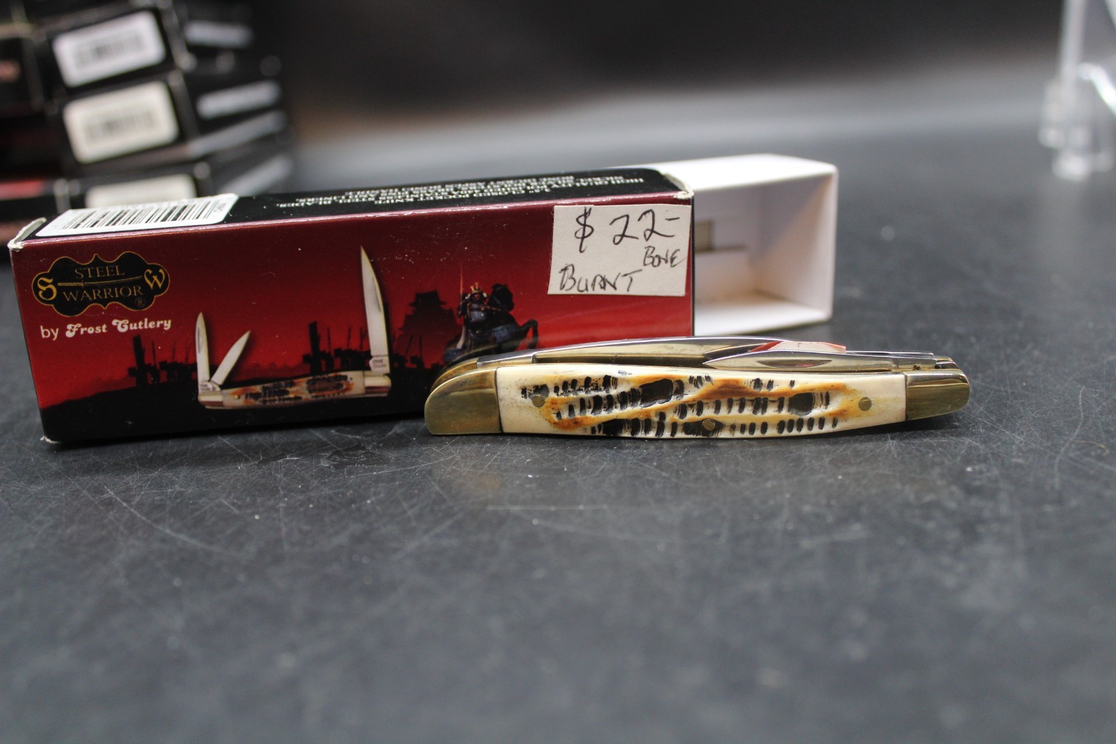 Steel Warrior Warncliff Trapper Pocket Knife SW-167BAB 440 Stainless New in Box