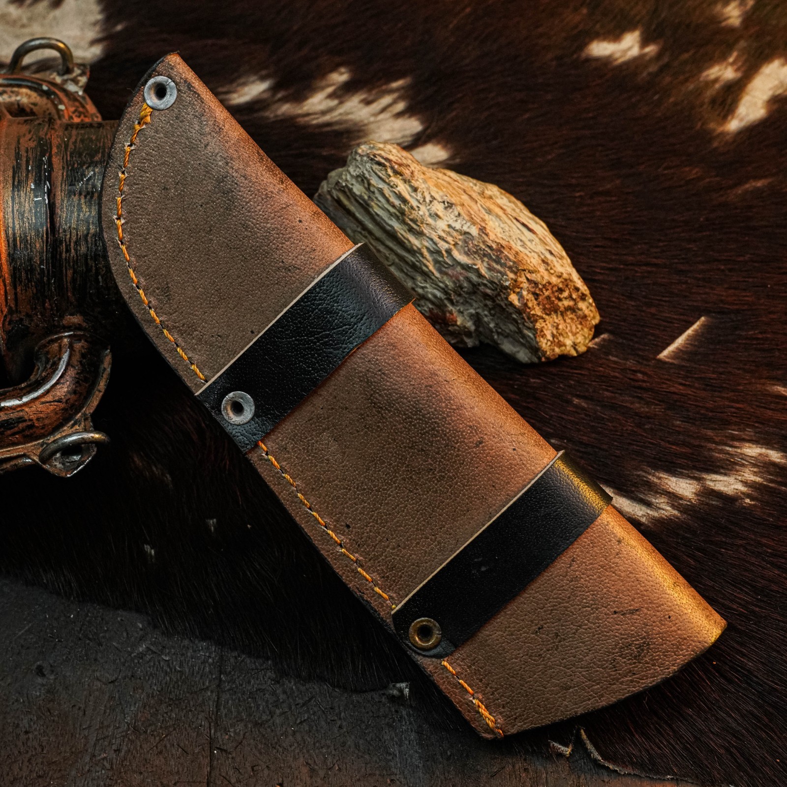 8.8″ Clip Point Knife Damascus Steel Hunting EDC Full Tang Blade Micarta Handle