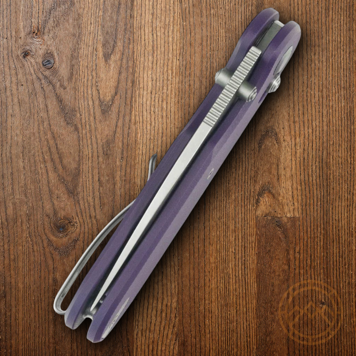 GEO Knife Ethereal Folding Knife 3″ Bohler M390 Steel Blade Purple G10 Handle