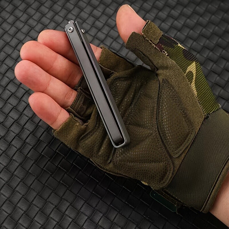 7.5 Inch M390 Blade Mini Knife Stainless Steel Outdoor Camping Folding Tools USA
