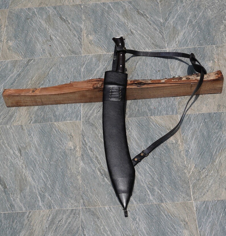 Custom Handmade Carbon Steel Blade Tactical Machete Sword| Hunting Sword Camping