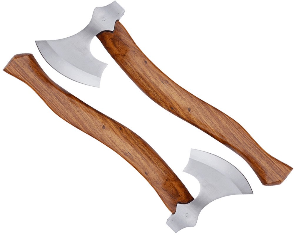 LOT OF 2 MDM CUSTOM HAND ENGRAVE SPLITTER COMBAT VIKING AXE TOMAHAWK BEARDED AXE