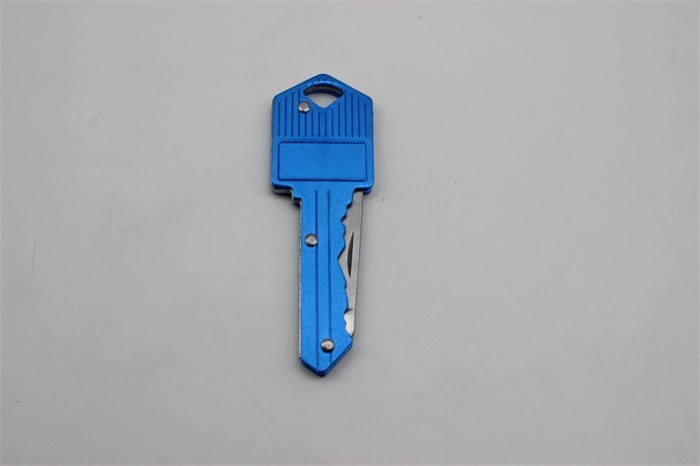 Portable Pocket Knife Key Shape Mini Key Chain Survival