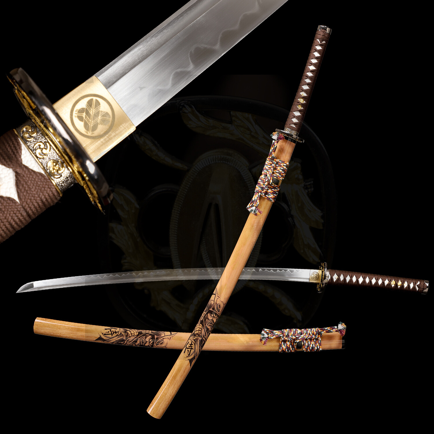 T10 Steel Clay Tempered Japanese Samurai Katana Sword Razor Sharp Full Tang