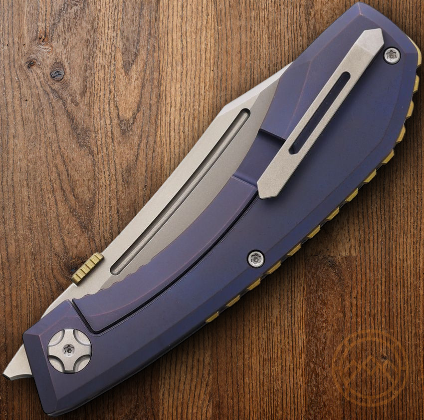 North Mountain Blade Redeemer Folding Knife 3⅜» M390 Steel Blade Titanium Handle